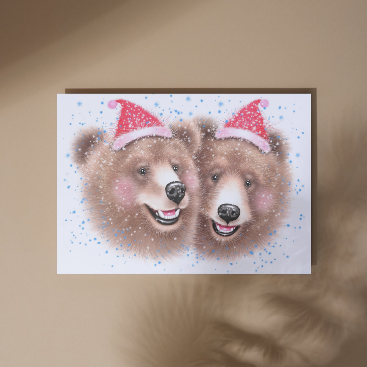 Karhupari Joulu -Taideprintti (Karhu)