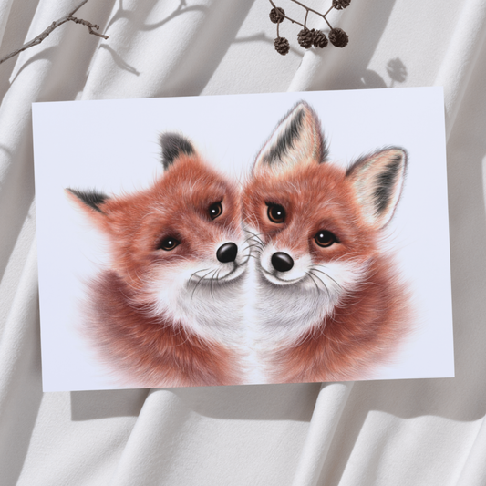 Fox Couple -Art Print
