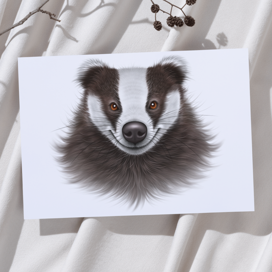 Mäyrä -Taideprintti - ArtByAnnaK