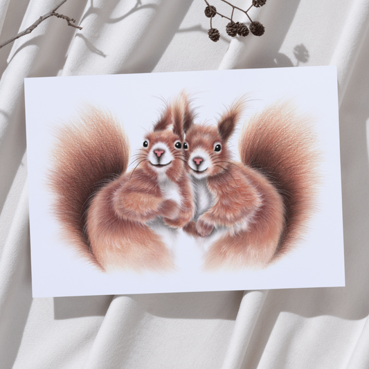 Ekorrepar - Konsttryck