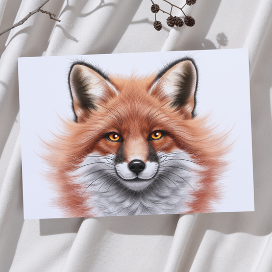 Räv - Konsttryck 2 (Horisontellt)