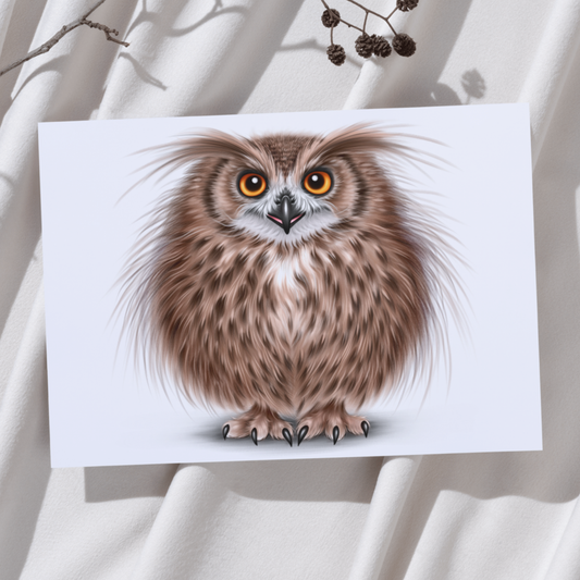 Pöllö -Taideprintti - ArtByAnnaK