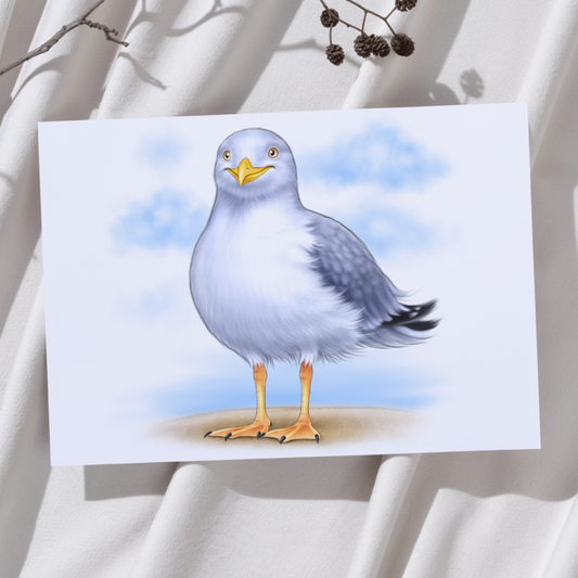 Lokki -Taideprintti (Lintu) - ArtByAnnaK