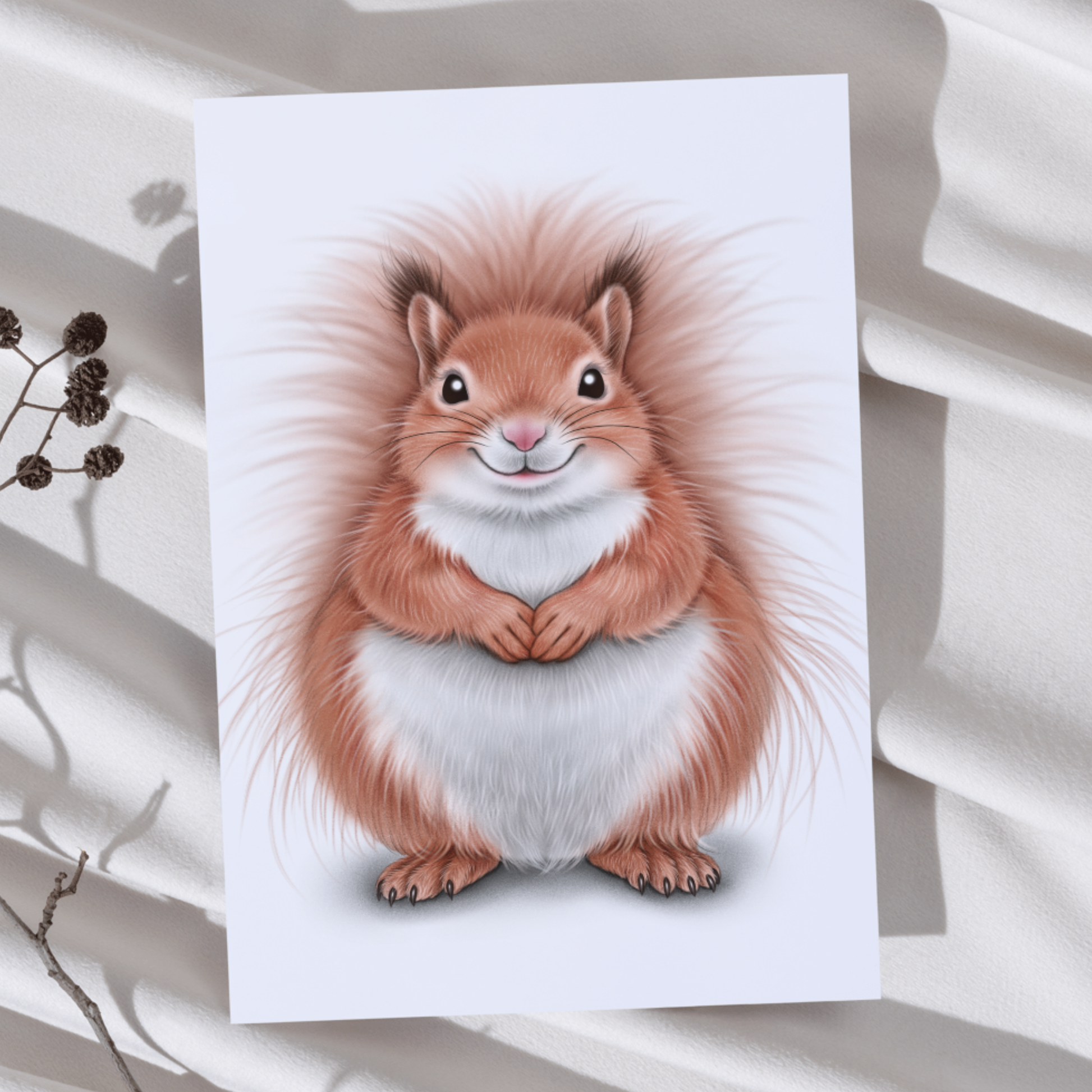 Orava -Taideprintti - ArtByAnnaK
