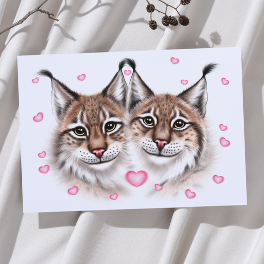 Ilvespari ja Sydämet -Taideprintti