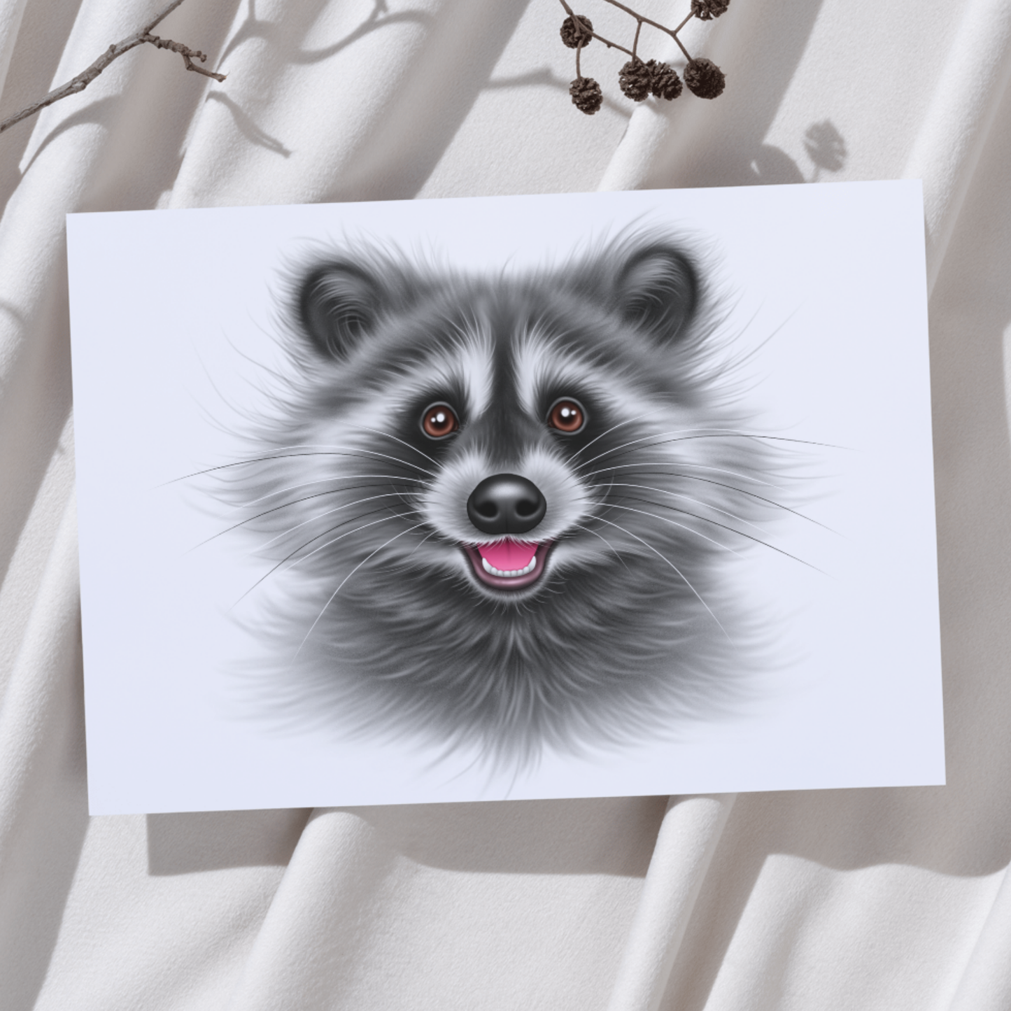 Pesukarhu -Taideprintti - ArtByAnnaK