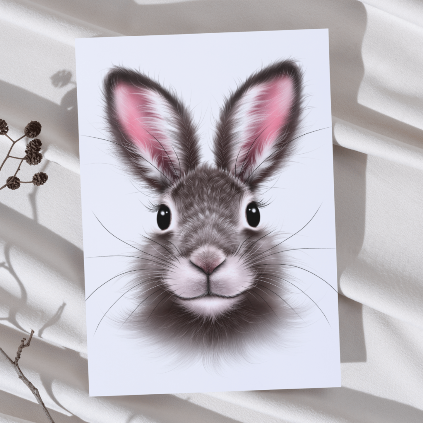 Hare - Konsttryck (Kanin)