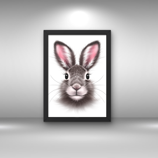 Hare - Dekorativt bräda (Kanin)