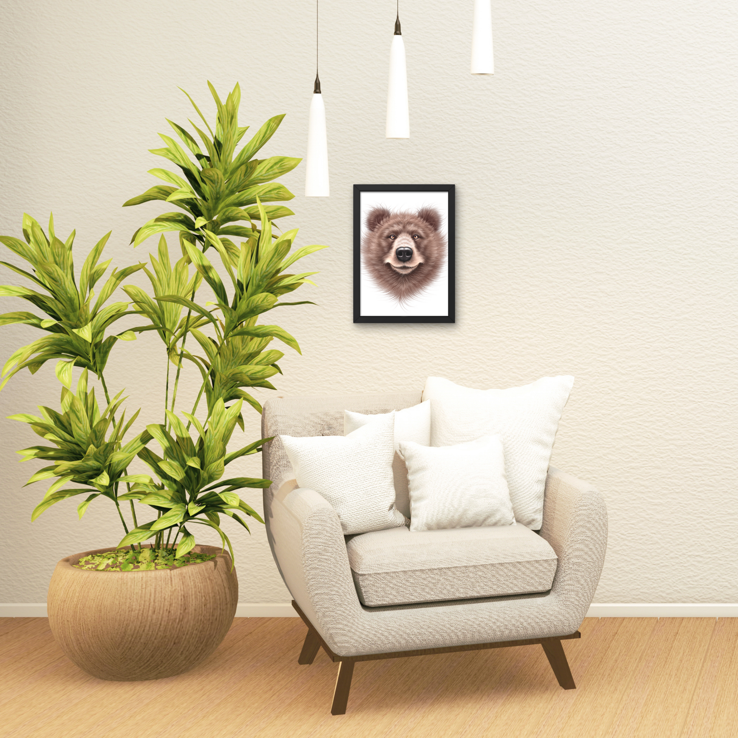 Lynx pair -Decorative painting