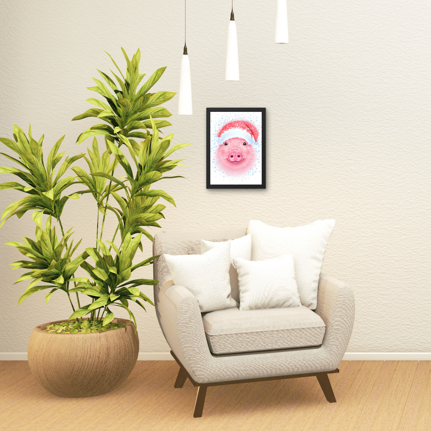 Possu Joulu -Sisustustaulu (Sika)