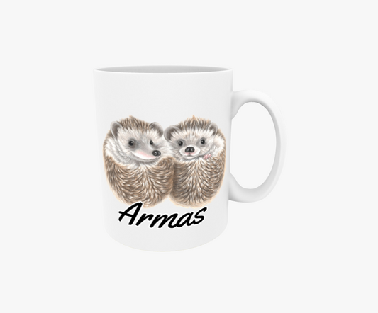 Armas / Igelkottungar - Textmugg