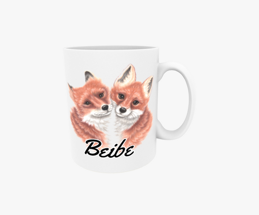 Beibe / Rävpar - Textmugg
