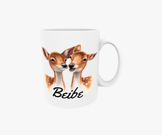 Beibe / Hjortpar - Textmugg