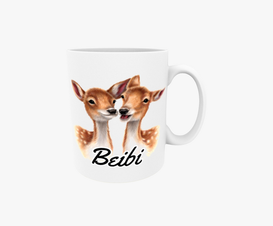 Baby / Hjortpar - Textmugg