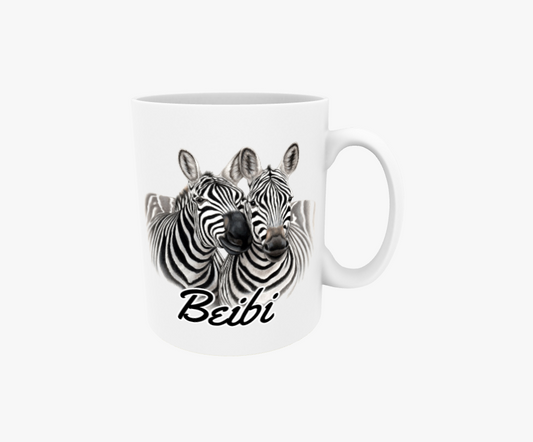 Baby / Zebrapar - Textmugg