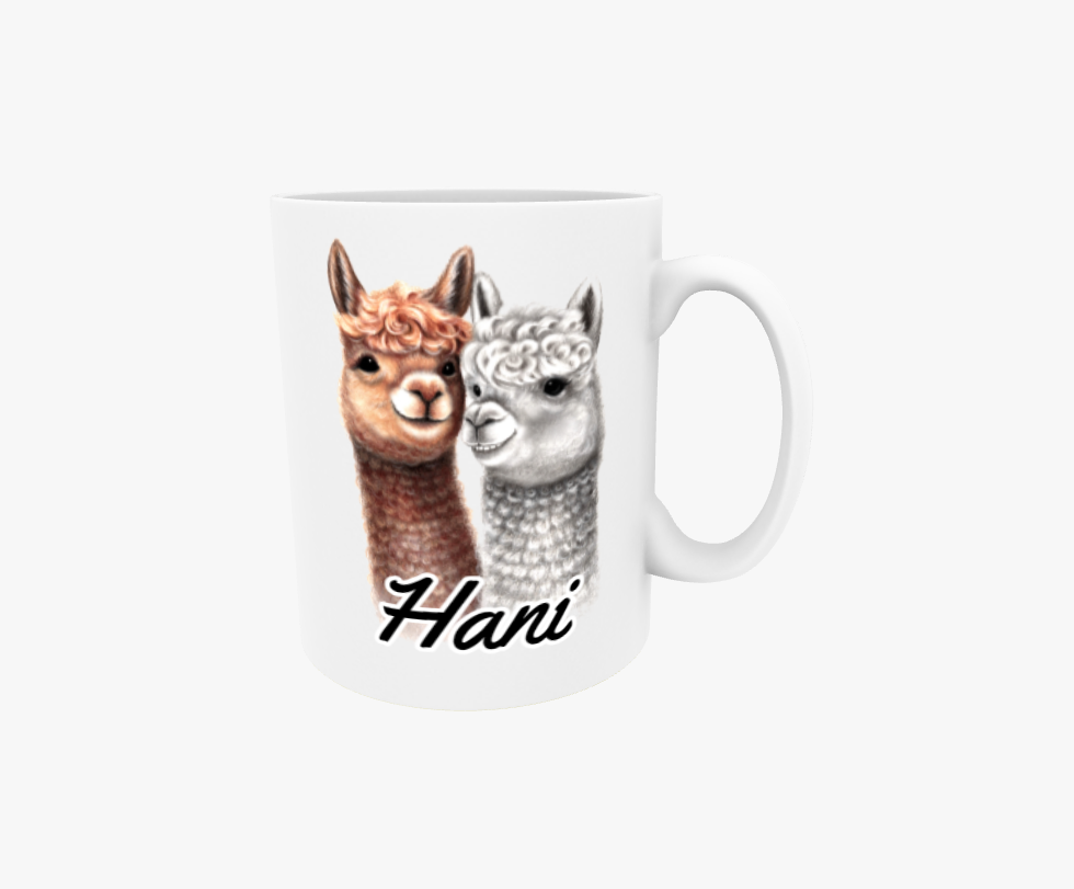 Hani / Alpackapar / Lamapar - Textmugg