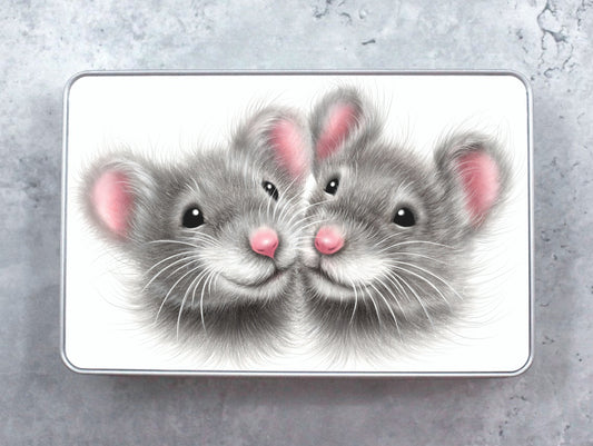 Mouse Couple - Tin Box (Love)