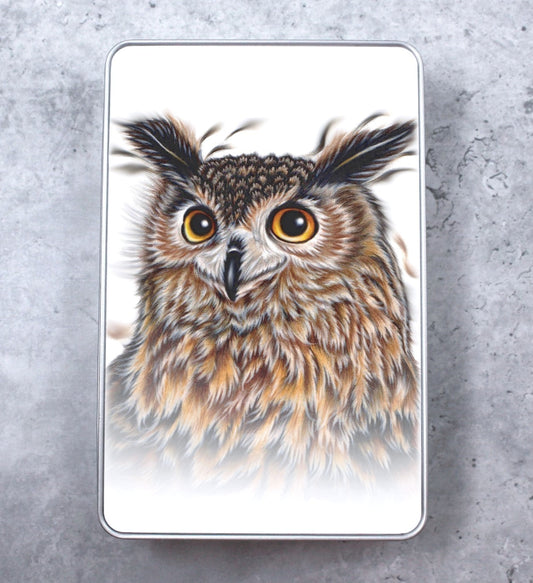 Owl Brown Tin Box (Owl)