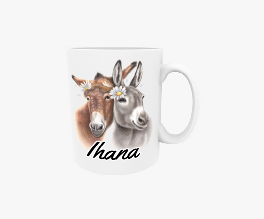 Lovely / Donkey Couple -Text Mug