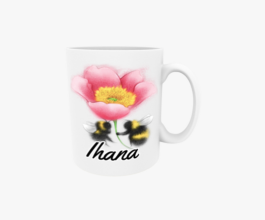 Ihana / Pörriaäiset och Kukkanen -Textmugg