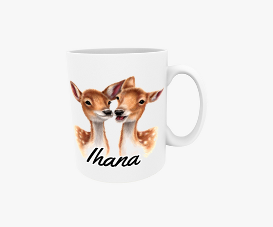 Härligt / Hjortpar - Textmugg