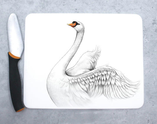 Swan -Cutting board