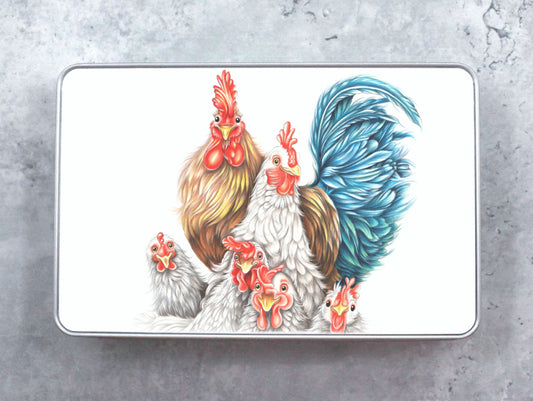 Chicken family - Tin box