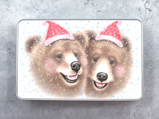 Karhupari Joulu -Peltirasia (Karhu)