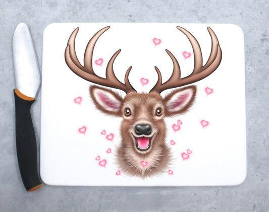 Kauris ja Sydämet -Leikkuulauta - ArtByAnnaK