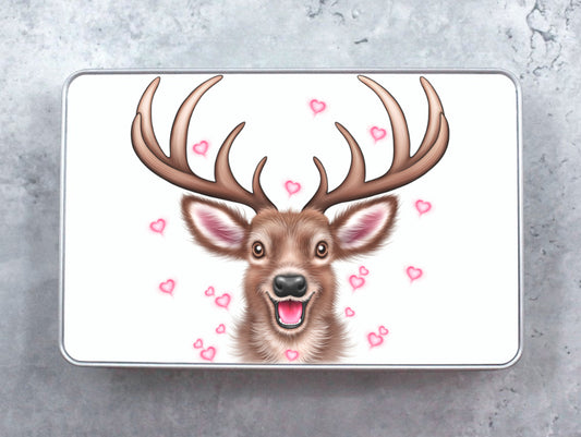 Kauris ja Sydämet -Peltirasia - ArtByAnnaK