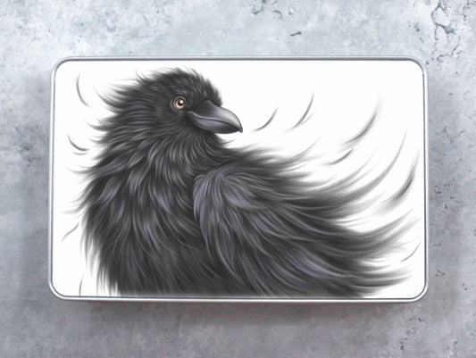 Lintu -Peltirasia (Korppi) - ArtByAnnaK
