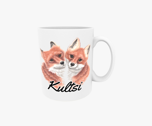 Kultsi / Rävpar - Textmugg