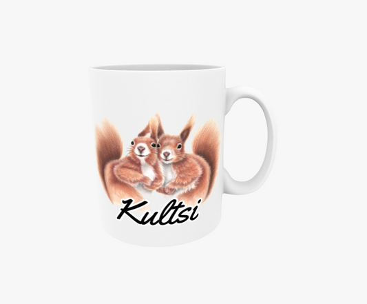 Kultsi / Ekorrepar - Textmugg