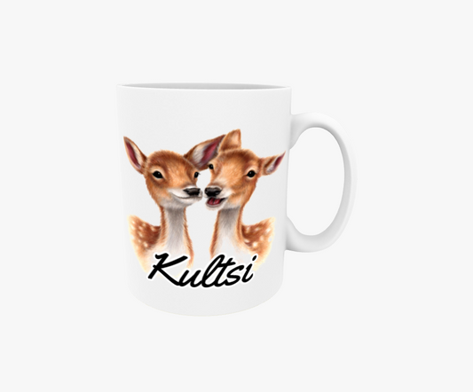Kultsi / Hjortpar - Textmugg