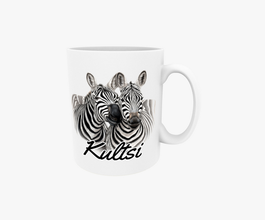 Kultsi / Zebrapar - Textmugg