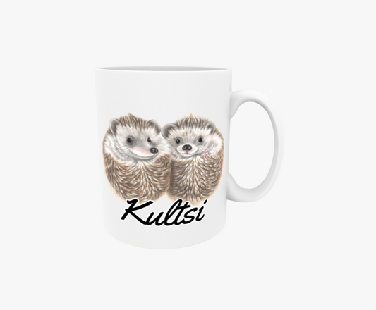Kultsi / Igelkottungar - Textmugg