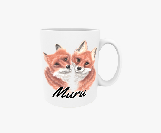 Muru / Rävpar - Textmugg