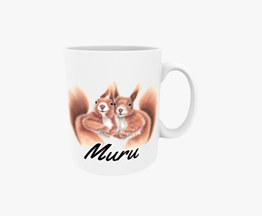 Muru / Ekorrepar - Textmugg
