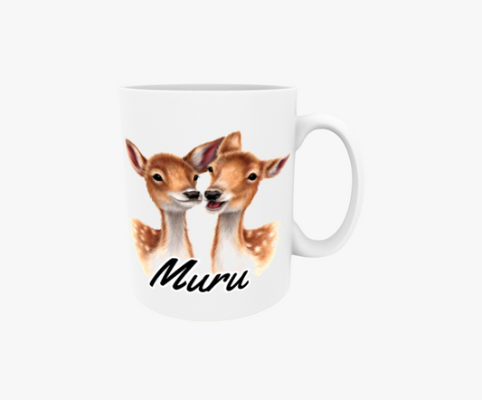 Muru / Hjortpar - Textmugg