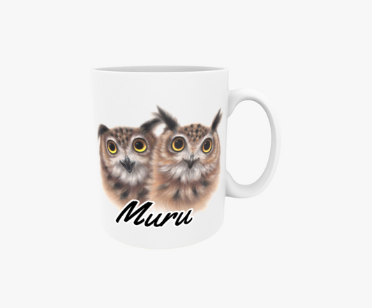 Muru / Ugglapar - Textmugg