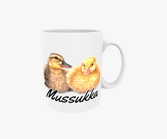 Mussukka / Ankkapari -Tekstimuki