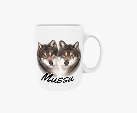 Mussu / Vargpar - Textmugg
