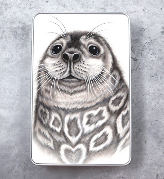 Ringed seal / Saimaa ringed seal - Tin box