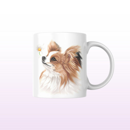 Perhoskoira Ruskea Papillon -Muki (Koirarodut) - ArtByAnnaK