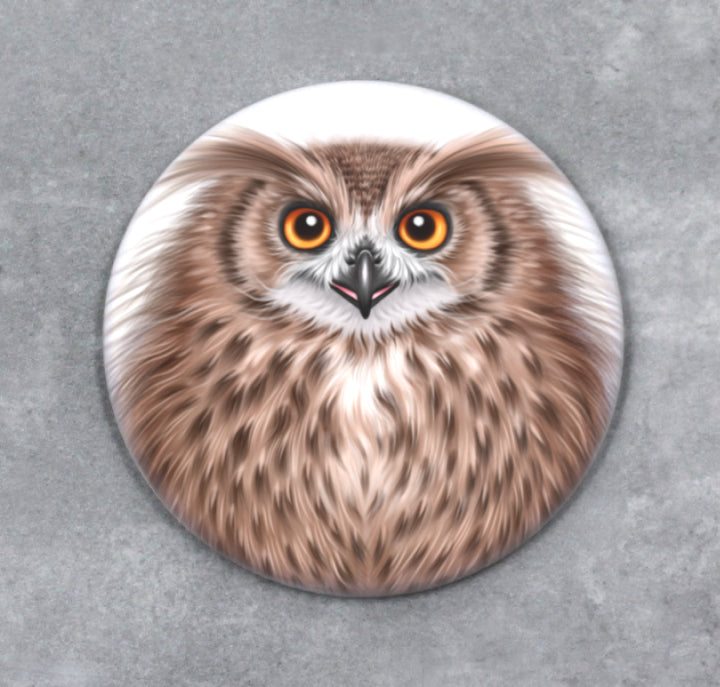 Pöllö -Nappi - ArtByAnnaK