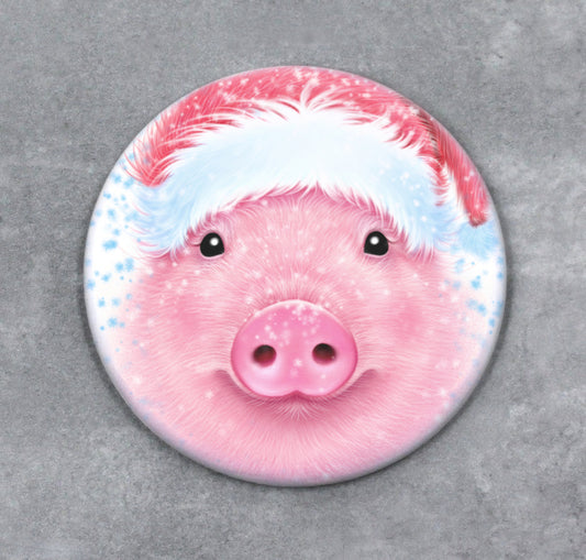 Possu Joulu -Nappi (Sika)