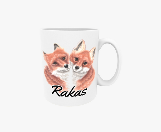 Älskat / Rävpar - Textmugg