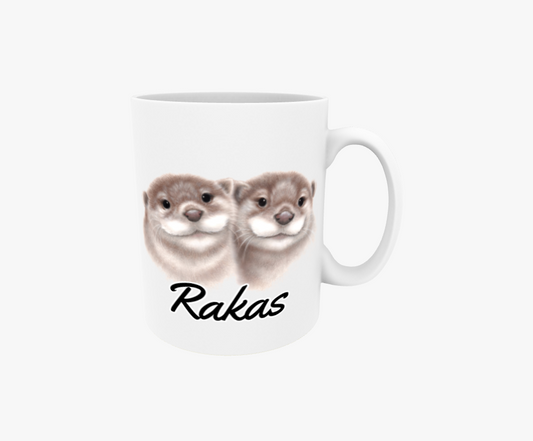 Älskat / Otterpar - Textmugg