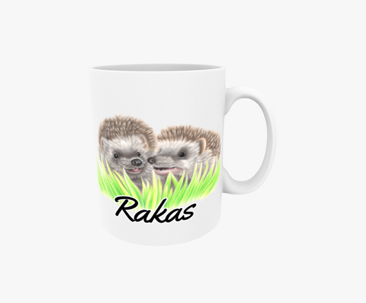 Kära / Igelkottar i gräset - Textmugg