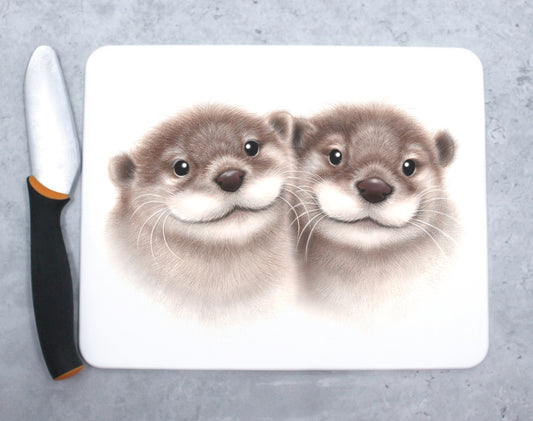 Otter Pair -Cutting Board